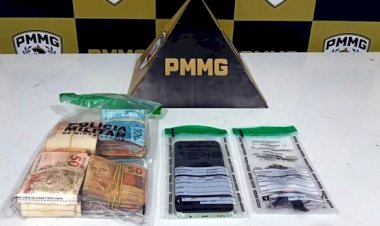 PM intercepta carro e prende jovem com crack e mais de R$ 13 mil em dinheiro em Guaxupé