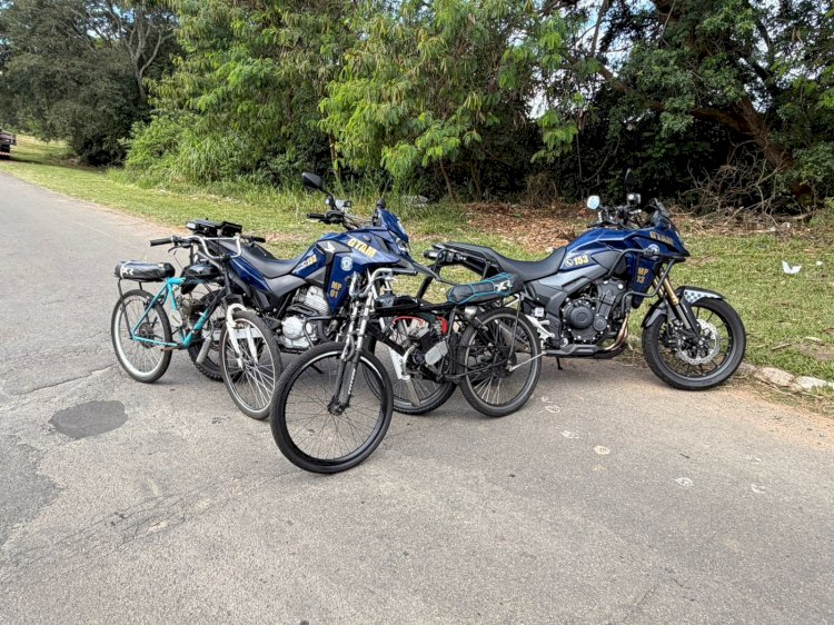 GCM de Guaxupé apreende bicicletas motorizadas após denúncias de direção perigosa no Bela Vista