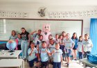 Panço desafia crianças a manter quintais limpos no combate ao mosquito da dengue em Boraceia
