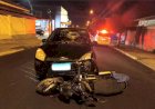 Motoboy quase perde o pé em acidente em Bauru