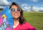 Myrella representa Bariri e centro-oeste paulista na Esplanada dos Ministérios, durante evento que reuniu parlamentares trans de todo o Brasil