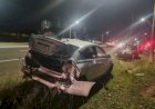 Engavetamento com três carros deixa motorista ferida em Bauru