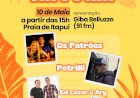 Itapuí recebe festival “Agito na Praia 2026”, com show da banda Os Patrões neste domingo
