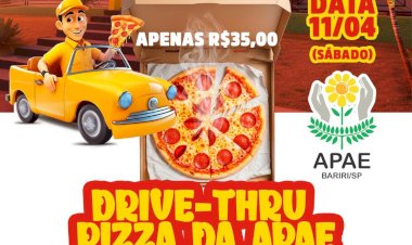 Apae Bariri realiza mais uma edição da Pizza Drive-Thru