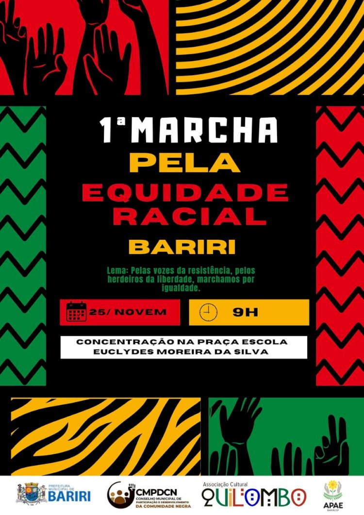 1ª Marcha para a Equidade Racial de Bariri acontece em 25 de novembro