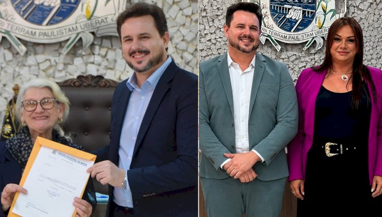 Crepaldi homenageia Valderez de Mello e Raica Spedo por contribuições à literatura e à cultura de Bariri