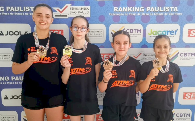 Jaú conquista grandes resultados no Torneio Paulista de Tênis de Mesa em Jacareí