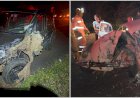 Colisão frontal deixa uma pessoa ferida na BR-146