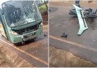 Motociclista de 19 anos morre em colisão frontal com ônibus escolar na zona rural de Nova Resende