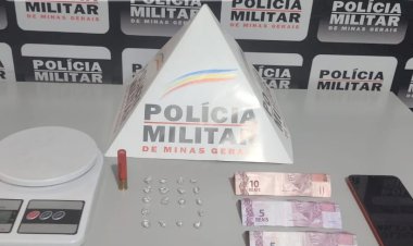 Polícia Militar flagra suspeito com crack, arma branca e munição na Vila Lopes, em Guaranésia