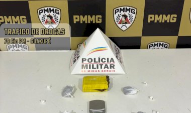 Mochila com drogas é encontrada em residência após abordagem policial em Guaxupé