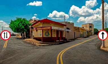 Rua Aurora Franchi, ao lado do Polivalente, vira mão única em Guaxupé a partir de 27/03