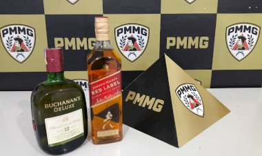 Homem de 25 anos é preso por furtar duas garrafas de whisky de supermercado em Guaxupé