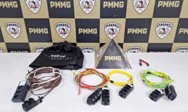 Homem é preso com materiais furtados de festividade religiosa em Guaxupé