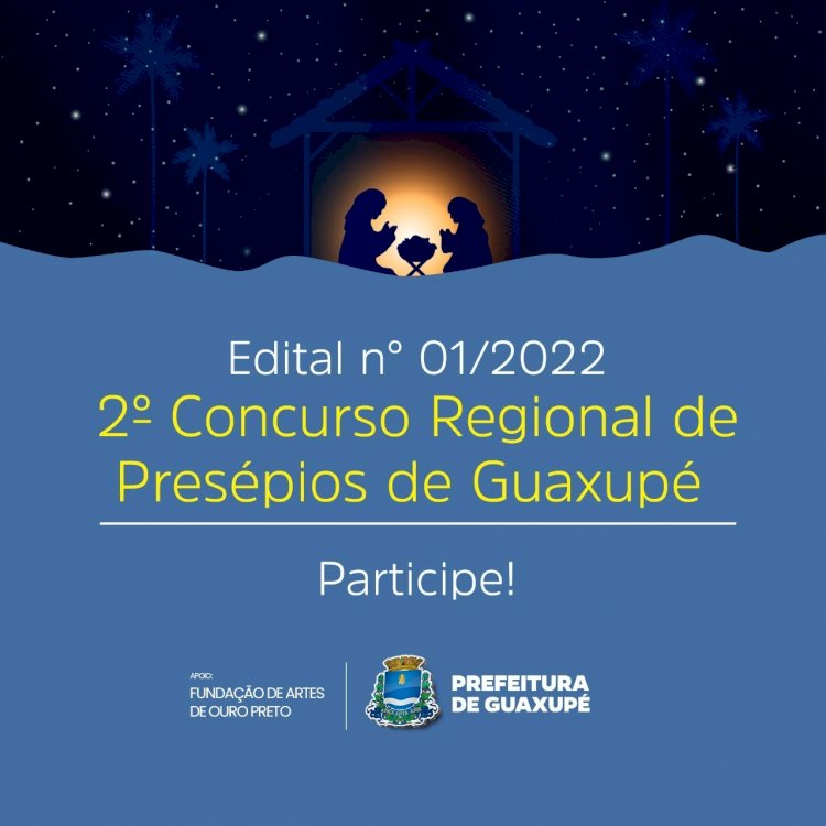 Inscrições para o 2º Concurso Regional de Presépios de Guaxupé estão abertas