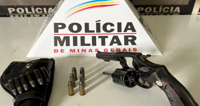 Idoso é detido com arma irregular durante ocorrência de briga de vizinhos em Guaxupé