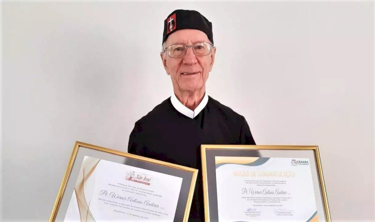 Redentorista de 86 anos alcança marca de 600 missões realizadas e recebe homenagem da Câmara de Muzambinho