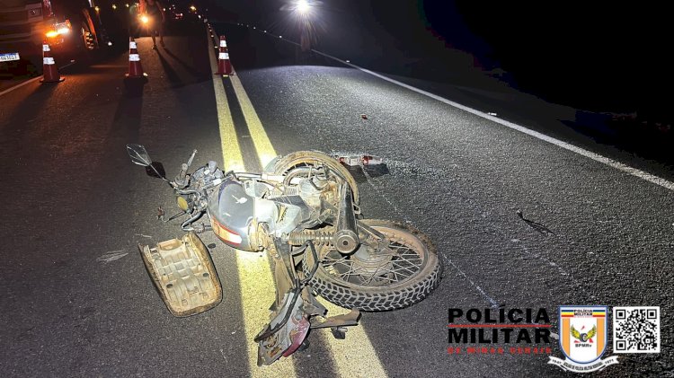 Um motociclista morre e outro fica gravemente ferido após atropelamento de vaca na MGC-491 em Guaranésia