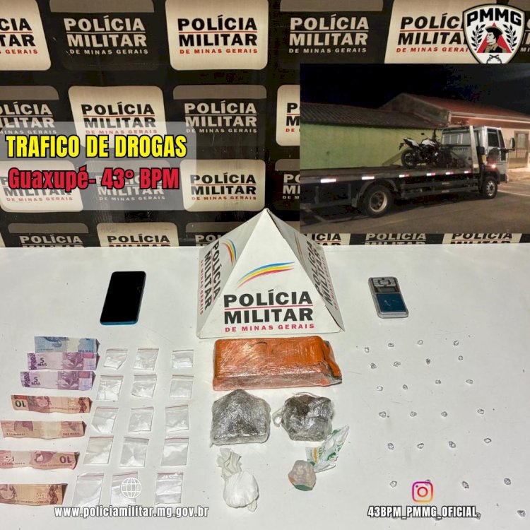 Operação Antidrogas da PM desarticula ponto de tráfico no Colmeia II, em Guaxupé