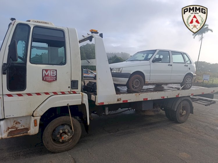 Dois suspeitos são presos em Monte Belo após furto de veículo em Nova Resende
