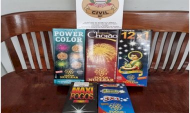 Grande quantidade de fogos de  artifício é apreendida em Arealva