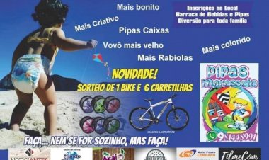 8º Festival de Pipas acontece neste domingo em Bariri