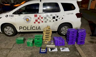 Casal é preso com mais de 100 quilos de maconha e arma falsa em Jaú