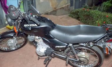 Em Ibitinga, Força Tática recupera moto furtada na cidade de Bariri