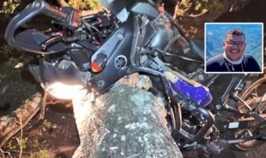 Motociclista morre ao colidir com árvore caída em rodovia de Boa Esperança do Sul