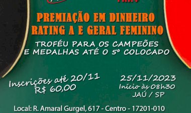 AJTM promove super torneio de tênis de mesa em Jaú