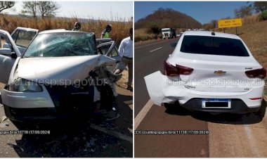 Colisão entre quatro veículos deixa uma pessoa ferida na SP-255 em Bocaina