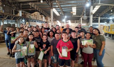 Souza & Cia abre as portas para visita técnica de alunos do Ensino Fundamental em Itapuí