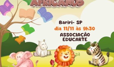 Apresentação “Ju Conta Histórias - Contos Africanos” acontece na Associação EducArte na próxima segunda-feira