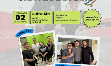 Lago Municipal será palco do 3° Campeonato da Escolinha de Skate de Bariri