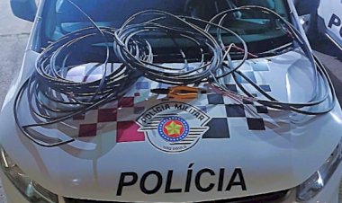 Dupla é presa por furto de fios elétricos em Jaú