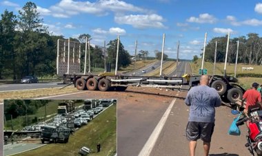 Acidente com bitrem congestiona Marechal Rondon