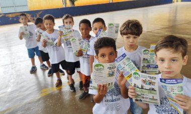 Meio Ambiente e Urban promovem ação de conscientização sobre coleta de resíduos e reciclagem nas escolas de Bariri