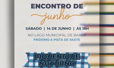 Clube o Livro realiza Piquenique Noturno no Lago Municipal