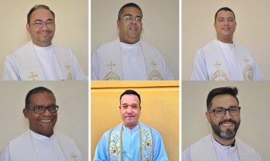 Padres Ériko, Wallace e Leandro serão transferidos de Bariri em outubro; Bispo nomeia padres Lázaro, Ramon e Éverson em substituição