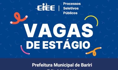 Prefeitura de Bariri abre processo seletivo para estagiários de mais de 40 cursos