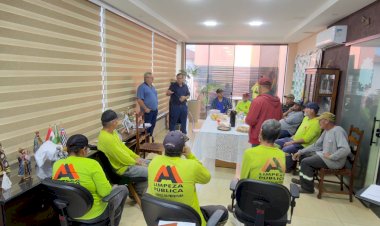 Boraceia: “Café com o prefeito” reconhece trabalho da equipe de limpeza pública
