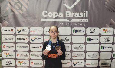 Atleta da AJTM/Prefeitura de Jaú conquista prata e bronze na Copa Brasil de Tênis de Mesa
