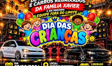 Faridão recebe 1º Evento de Som Automotivo e Carros Rebaixados, que arrecadará fundos para ação solidária do Dia das Crianças