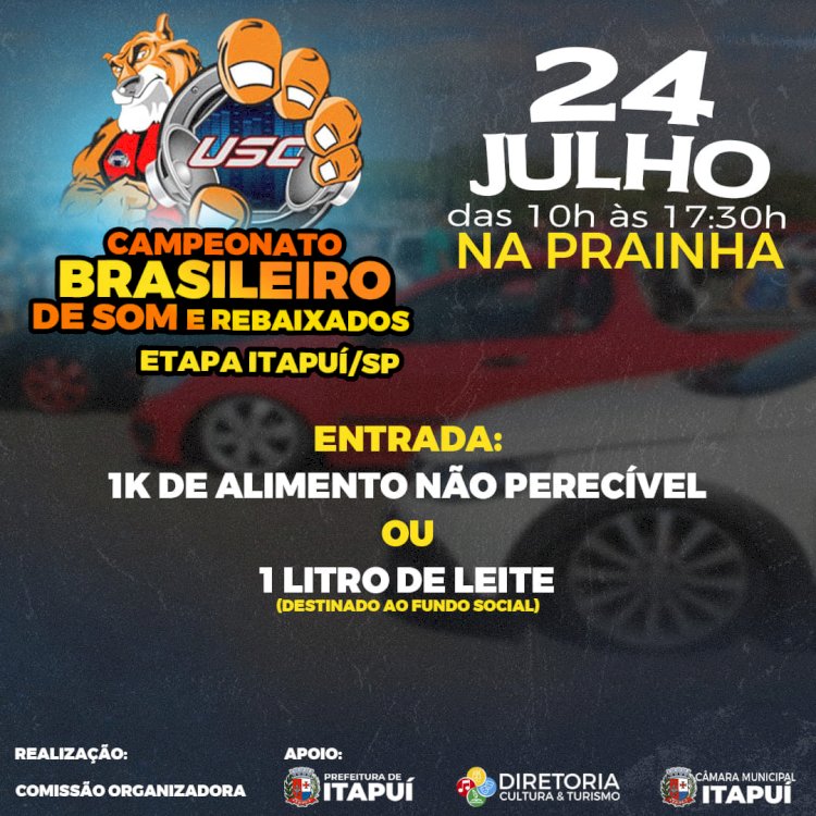 Itapuí se prepara para receber nova etapa do campeonato brasileiro de som automotivo e rebaixados