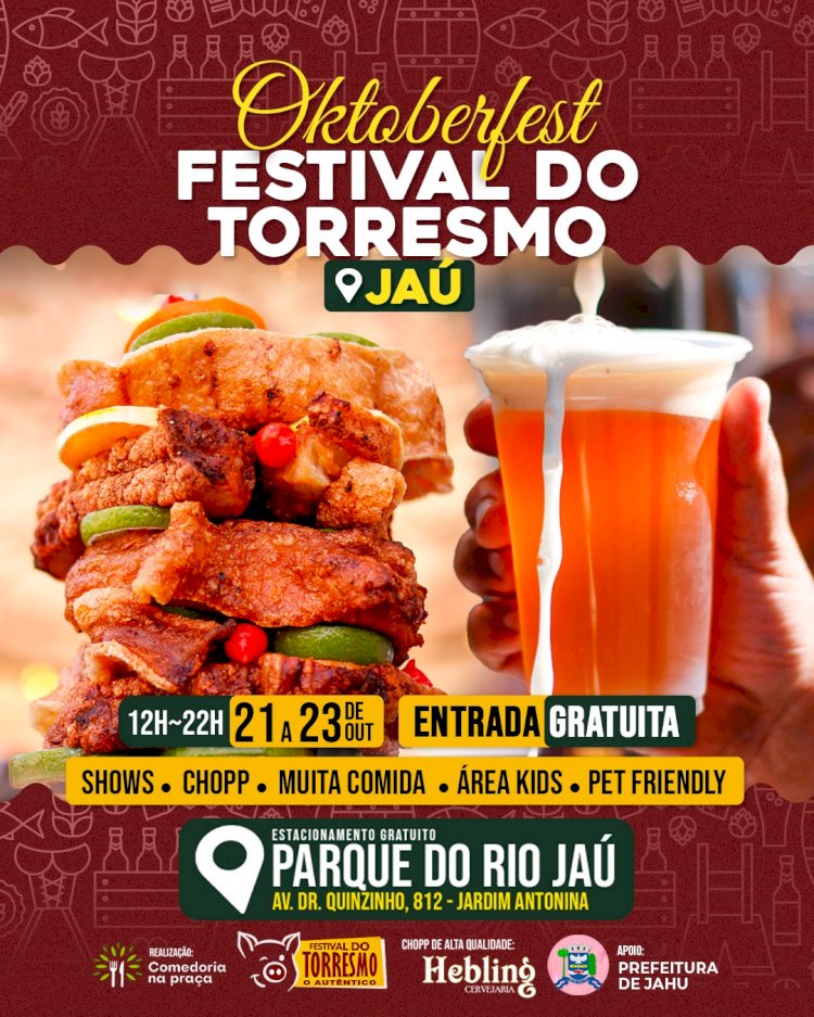 Festival do Torresmo edição Oktoberfest acontece neste final de semana em Jaú