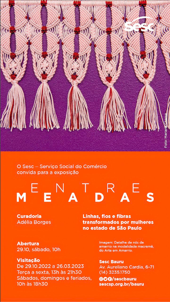 Amarrio baririense participa de exposição “Entre Meadas”, exibida no Sesc Bauru