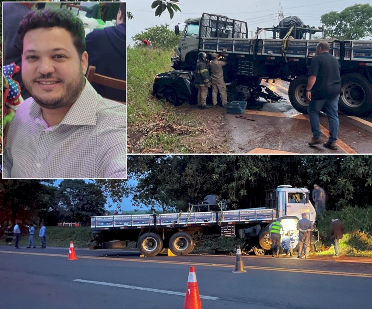 Acidente entre carro e caminhão deixa vítima fatal em Bariri