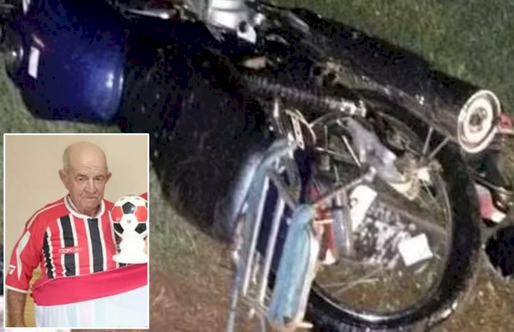 Idoso morre após carro atingir moto em Jaú