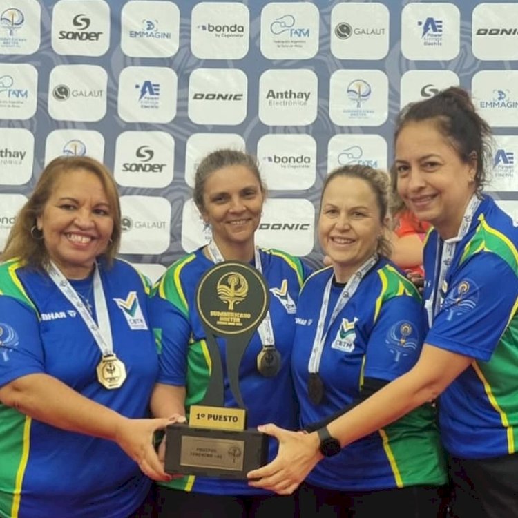 Jaú celebra conquista de três medalhas em torneio internacional de Tênis de Mesa sediado na Argentina