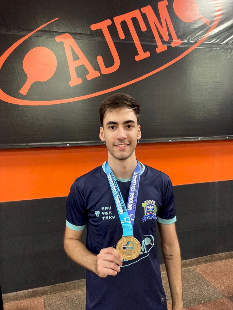 Tênis de mesa de Jaú tem atleta campeão nos Estados Unidos